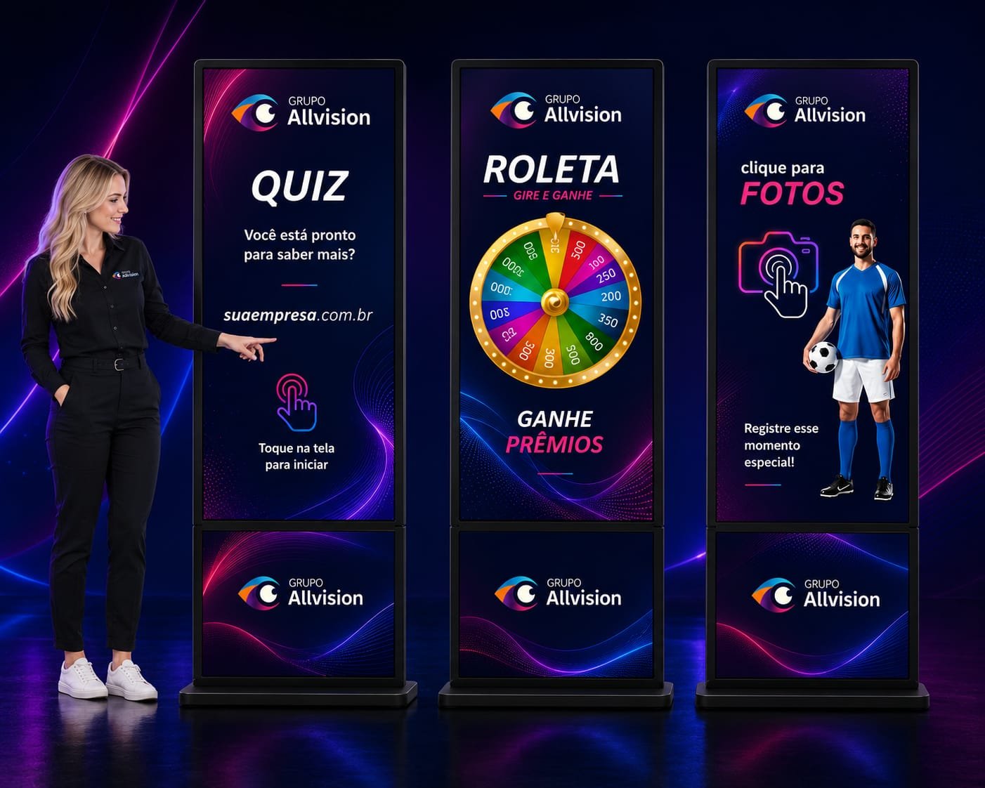 Aluguel de TVs, Painel de LED e Totem Touch Screen com Jogos Interativos para Eventos fortaleza ce em 2026