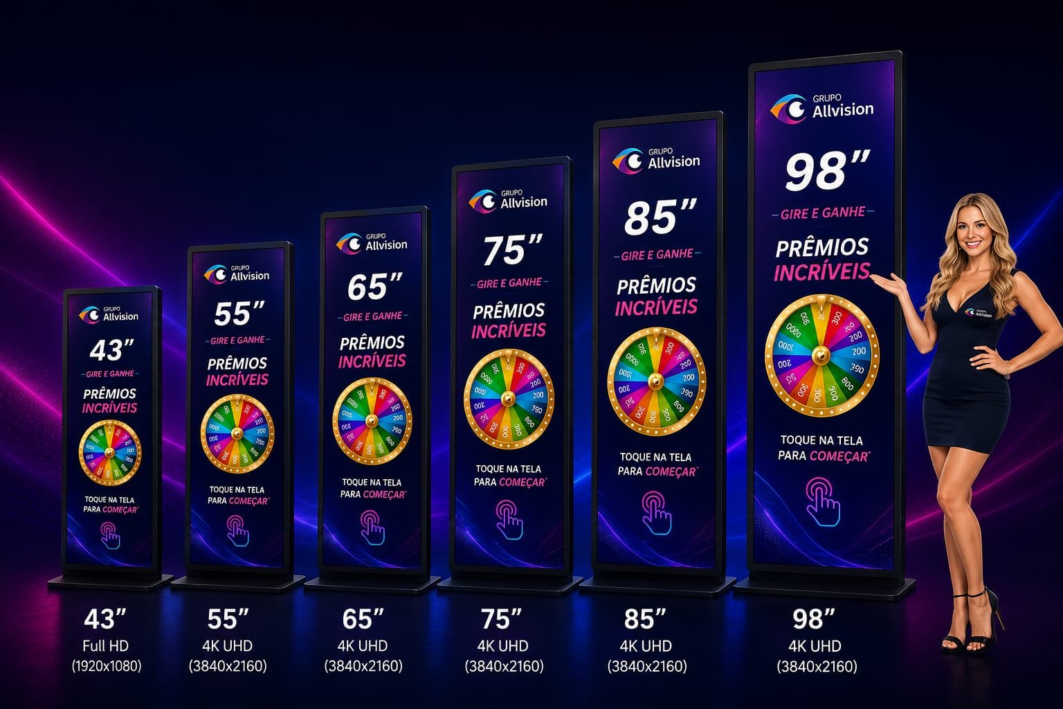 Aluguel de TVs, Painel de LED e Totem Touch Screen com Jogos Interativos para Eventos fortaleza ce em 2026