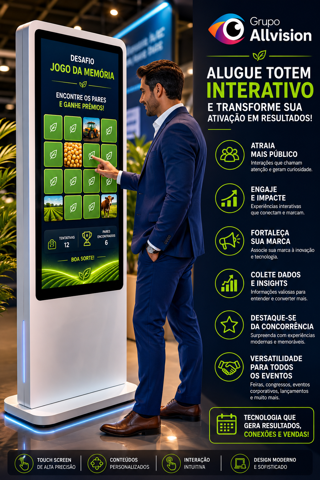 Gamificação para Stands Totem para Congressos Totem para Convenções EM FORTALEZA EM 2026