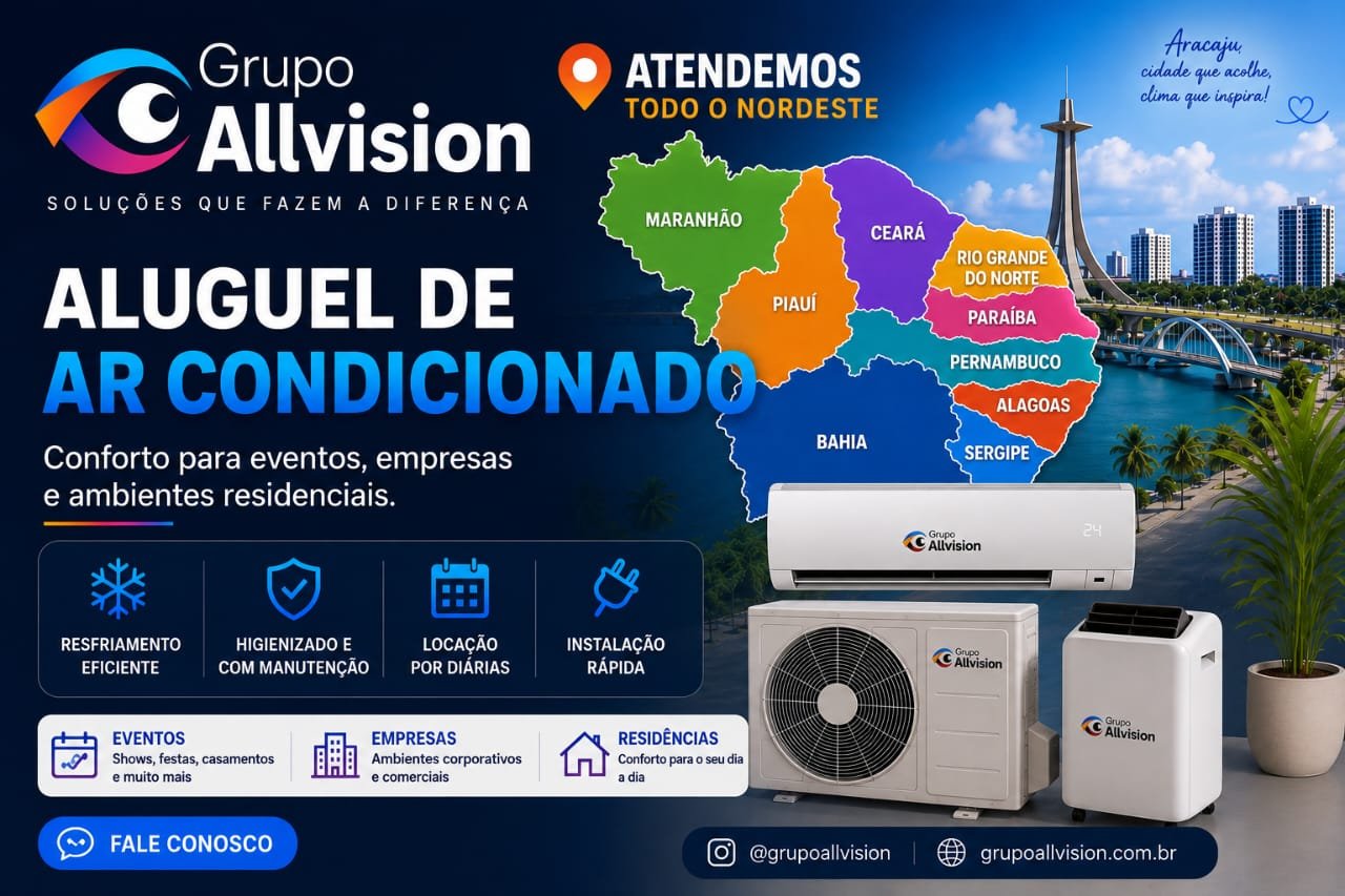 Aluguel de Climatizador, Ar-Condicionado Split, Cassete e Piso-Teto para o Siará Tech Summit 2026 em Fortaleza