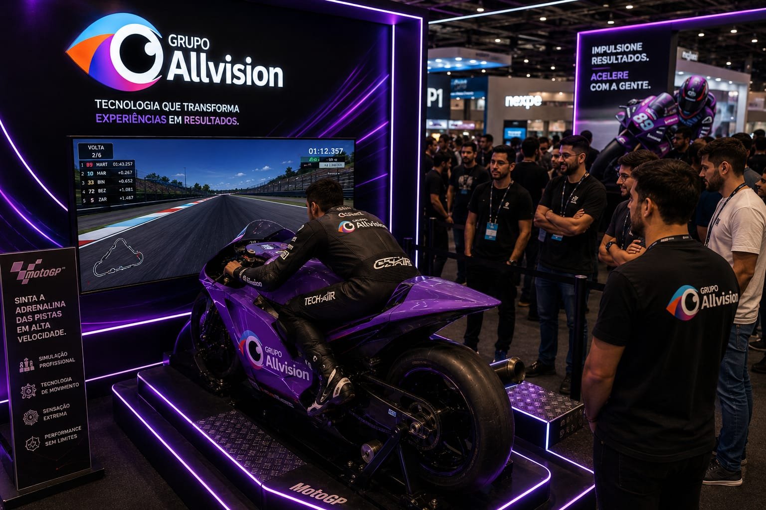 Aluguel de Simulador de Corrida, Simulador de Motocicleta, Holograma 3D e Óculos VR para Ativações de Marca em Fortaleza 2026