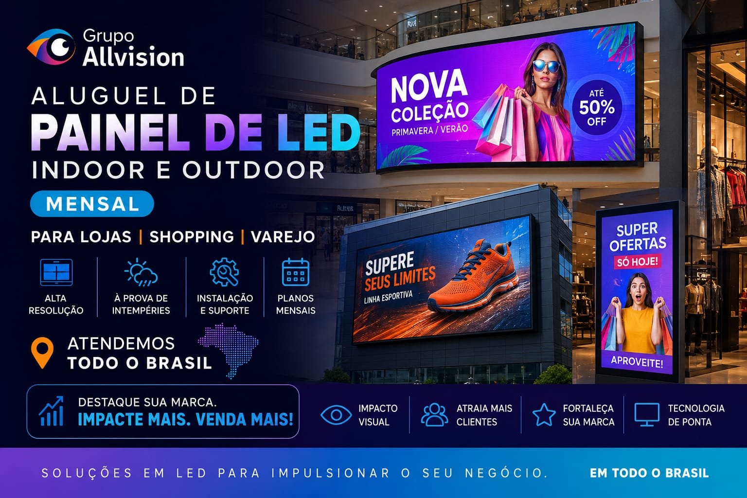 Aluguel de Projetor e Painel de LED para Palestras, Eventos e Shows em 2026